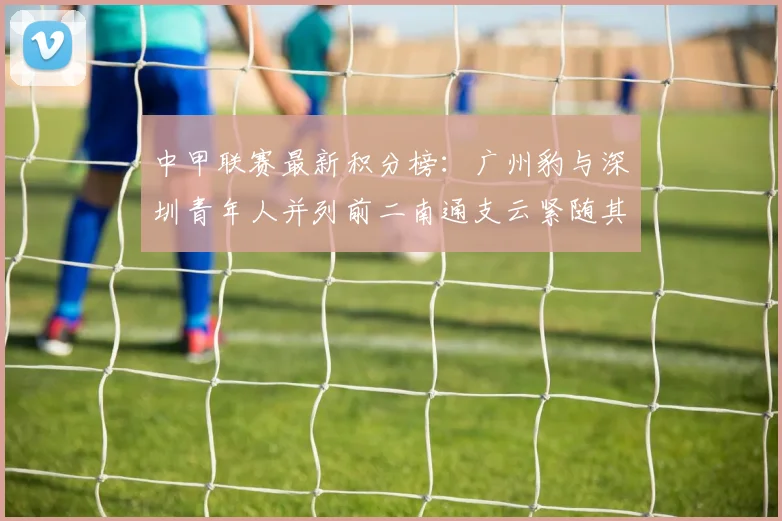 中甲联赛最新积分榜：广州豹与深圳青年人并列前二南通支云紧随其后